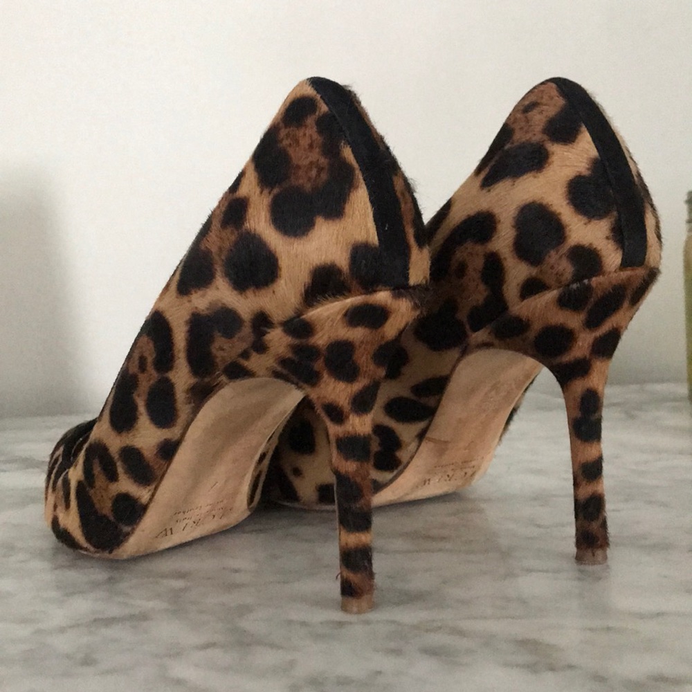 J. Crew Elsie Pumps in Leopard Calf Hair - Size 7 - Picture 6 of 6